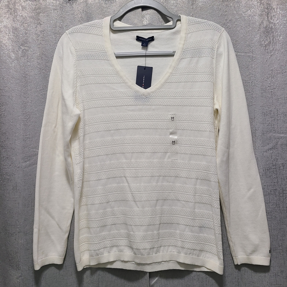 Tommy Hilfiger Sweater‎ nwt SIZE m Off White/cream NEW